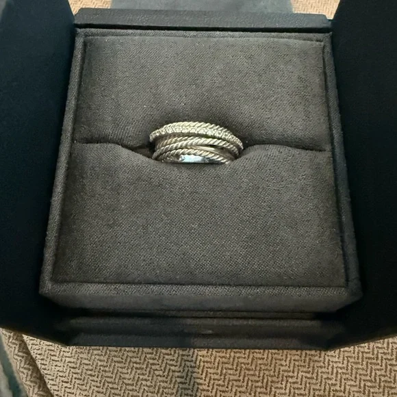 David Yurman Silver Women's Ring - Picture 1 of 10